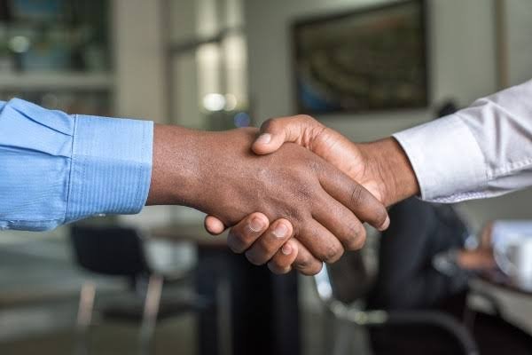 Apparel business partnership meeting